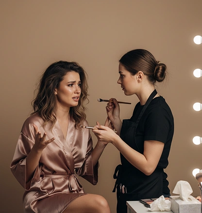 To have to explain your vision over and over, hoping to get the look that you want.