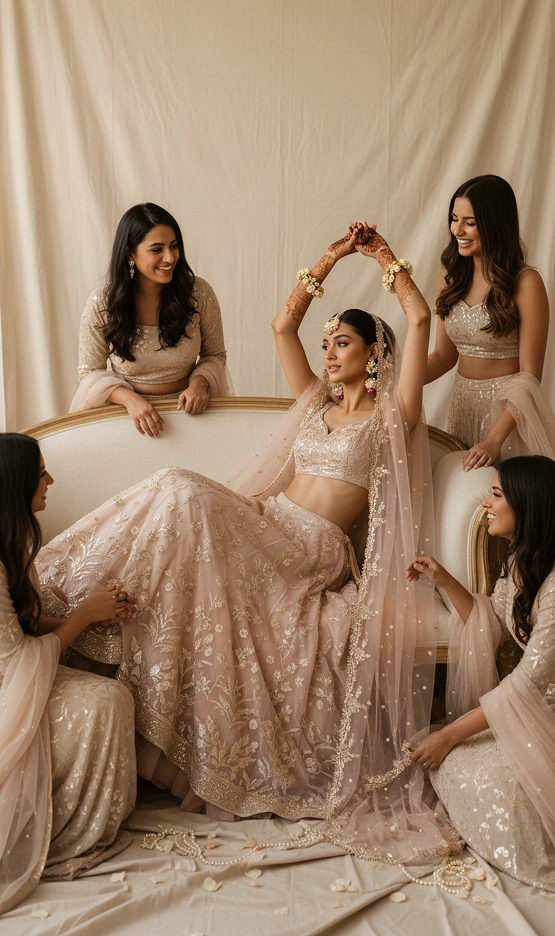 South Asian Bridal Party Makeup & Hair