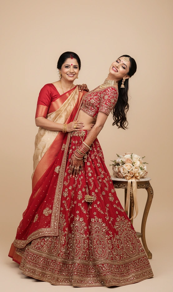 South Asian Bridal Party Makeup & Hair