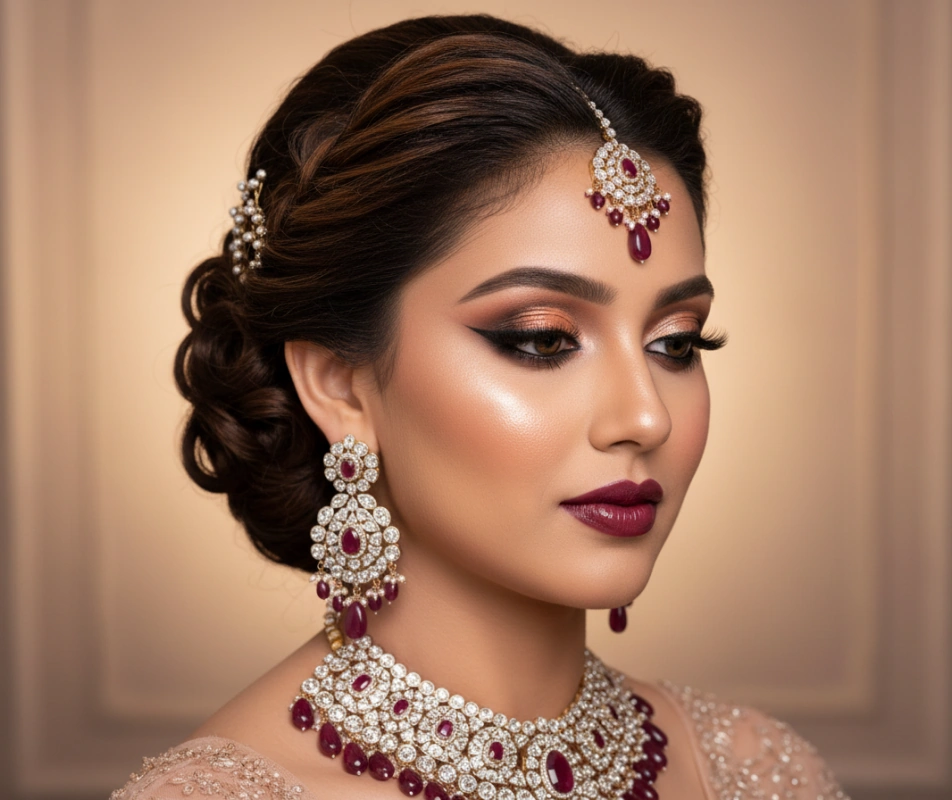 Flawless South Asian Bridal Makeup and Hair